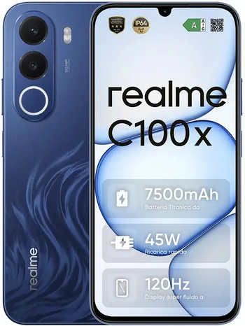 Realme C100X Smartphone 256 GB 6,8" 8000 mAh (Blu)