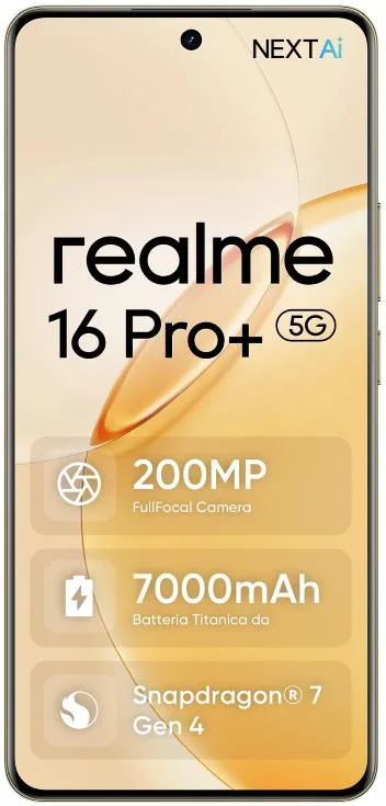 Realme RMX5131 16 PRO+ Smartphone 12 GB / 512 GB 6,8" 7000 mAh (Oro)