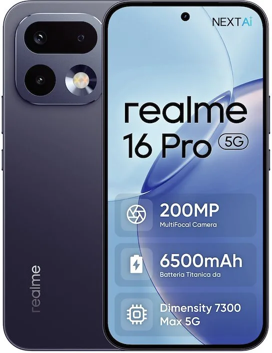 Realme Smartphone 16 Pro 5g 8/ 256GB Pebble Grey