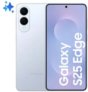 Samsung Galaxy S25 Edge, Smartphone AI, Display 6.7'' QHD+ Dynamic AMOLED 2X, Fotocamera 200MP, RAM 12GB, 256GB, 3.900 mAh, Titanium Icyblue