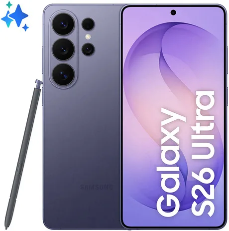Samsung Galaxy S26 Ultra Smartphone AI, 256GB, Privacy Display integrato, Processore potente, Assistente Foto, Camera 200 MP, 5000 mAh, Cobalt Violet