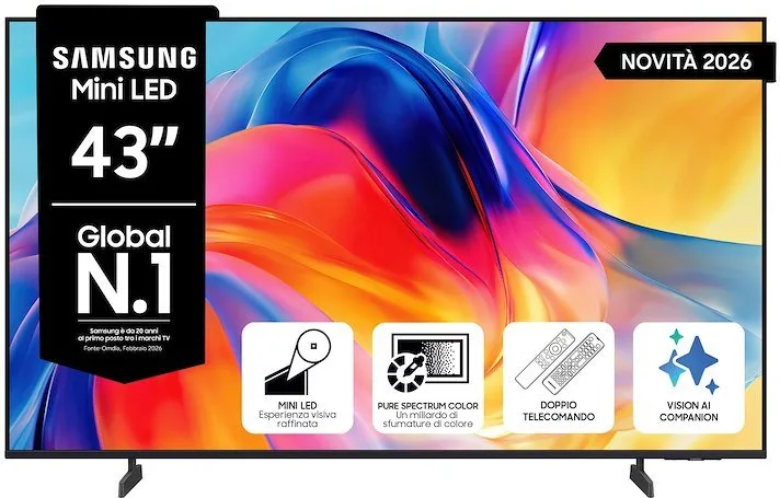 Samsung UE43M70HAUXZT 4K Ultra HD Smart TV 43" (Nero)
