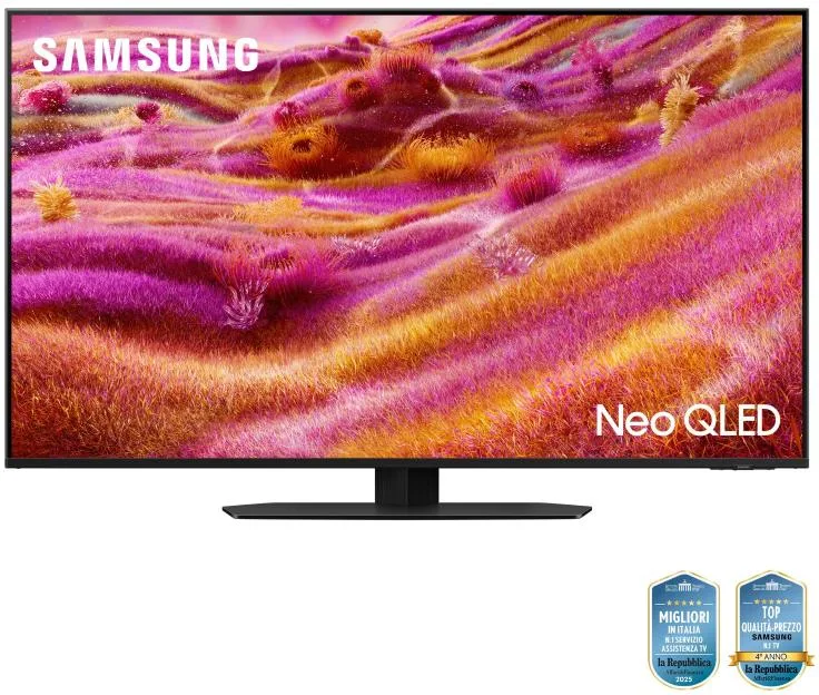 Samsung Neo QLED AI TV 43'' QE43QN90FATXZT 4K Mini LED, Processore NQ4 AI Gen3, 4K AI Upscaling Pro, Motion Xcelerator 165Hz, Neo Quantum HDR, Dolby Atmo