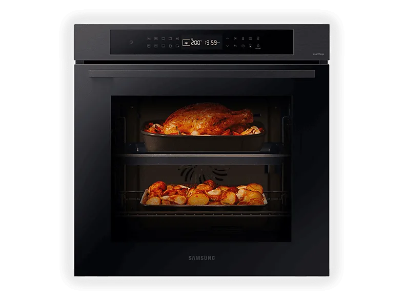 Samsung NV7B4040VBB-U5 Forno da incasso Elettrico Multifunzione 76 L Classe A+ Vapore Wi-Fi 20 funzioni (60x59,5x57 cm) colore Nero