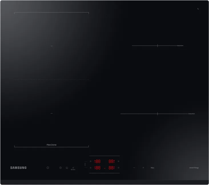 Samsung NZ64B5045GK Piano Cottura a Induzione 4 Fuochi 60 cm (Nero)