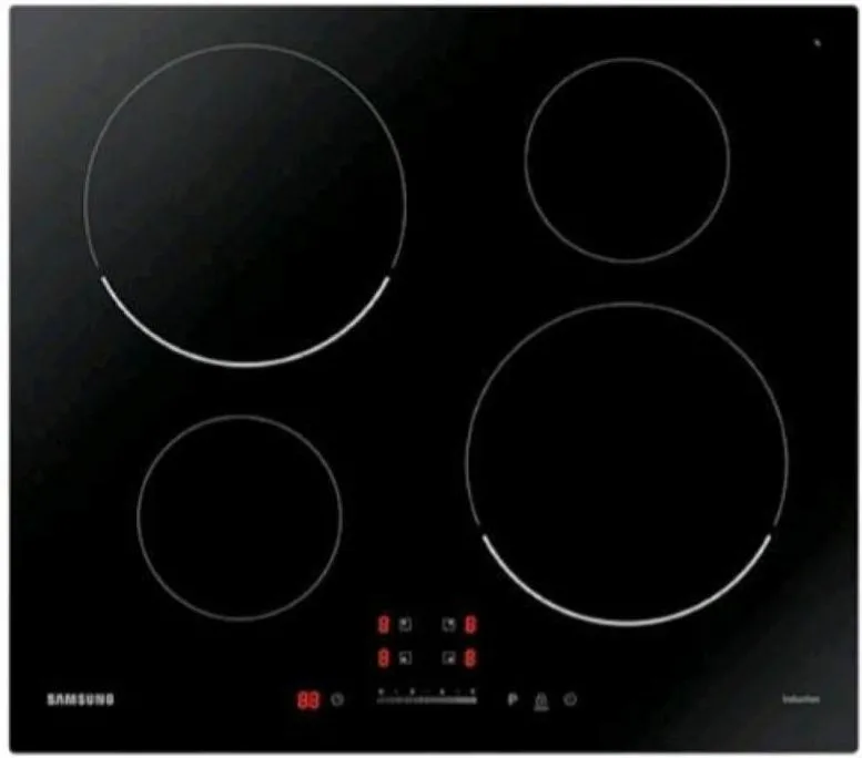 Samsung NZ64T3707AK Piano Cottura a Induzione 4 Fuochi 60 cm (Nero)