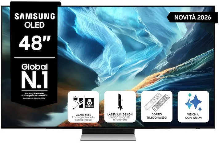 Samsung QE48S90HAEXZT 4K Ultra HD Smart TV 48" (Nero)