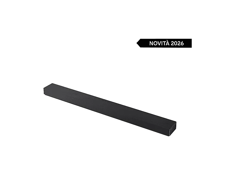 SAMSUNG Soundbar HW-QS90H/XC, Audio 7.1.2 canali, potenza 330W, Active Voice Amplifier Pro, Bluetooth 5.3, Q-Symphony, Wireless Dolby Atmos, 2026