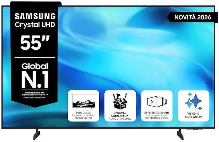 Samsung UE55U7000HUXZT 4K Ultra HD Smart TV 55" Wi-Fi (Nero)