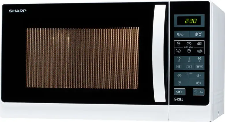 Sharp R-742WW Forno a Microonde 25 Litri 900 W (Bianco - Nero)