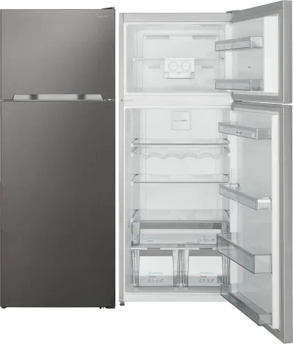 Sharp SJ-TE435M4P Frigorifero Doppia Porta 435 Litri Total No Frost Classe E (Inox)