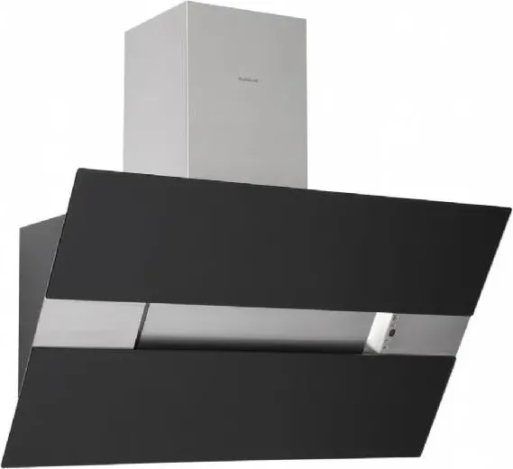 SILVERLINE 3374673301 Cappa Aspirante a parete 80 cm Classe C Nero, Acciaio inossidabile
