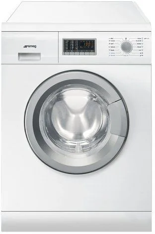 Smeg LSF147E Lavasciuga 4/7 KG 1400 Giri/min Classe E (Bianco - Argento)