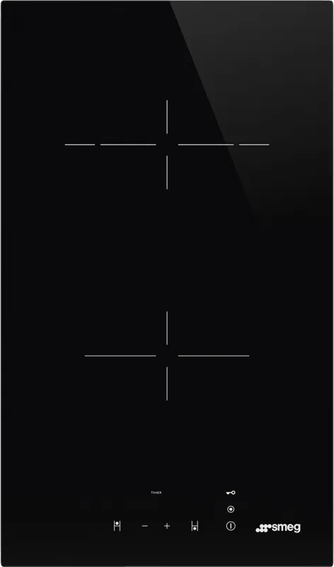 Smeg SE232TD2 Piano Cottura 2 Fuochi 30 cm (Nero)