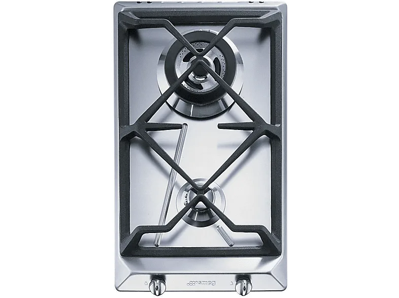 Smeg SRV532GH3 Piano Cottura a Gas 2 Fuochi 30,6 cm (Acciaio Inox)