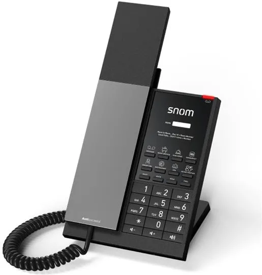 Snom Hospitality Phones HD350W (1-LINE Wifi Sip Corded Phone With Handset) Arriva Neutro Senza Nessuna Etichetta.