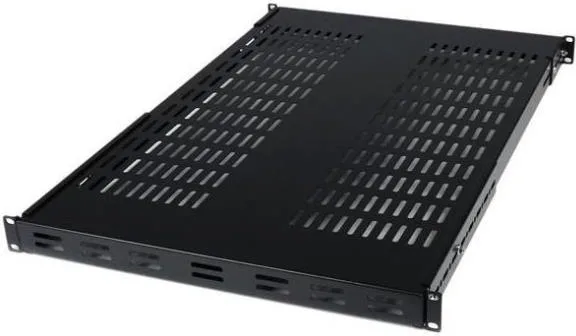 StarTech ADJSHELF Ripiano per Rack 19'' 1U Ventilato Profondita' Regolabile da 49,5 a 97,4 cm Capacita' 80 Kg colore Nero