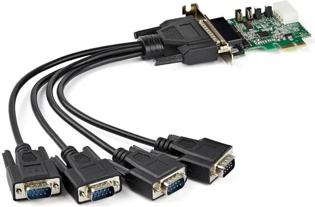 Startech.com scheda adattatore seriale pci express rs232 a 4 porte - scheda controller host seriale pcie rs232 - pcie a seriale