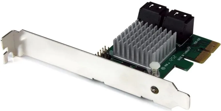 StarTech PEXSAT34RH Scheda Controller RAID PCI Express 2.0 SATA III 6 Gbps 4 Porte HyperDuo SSD Tiering Chipset Marvell 88SE9230
