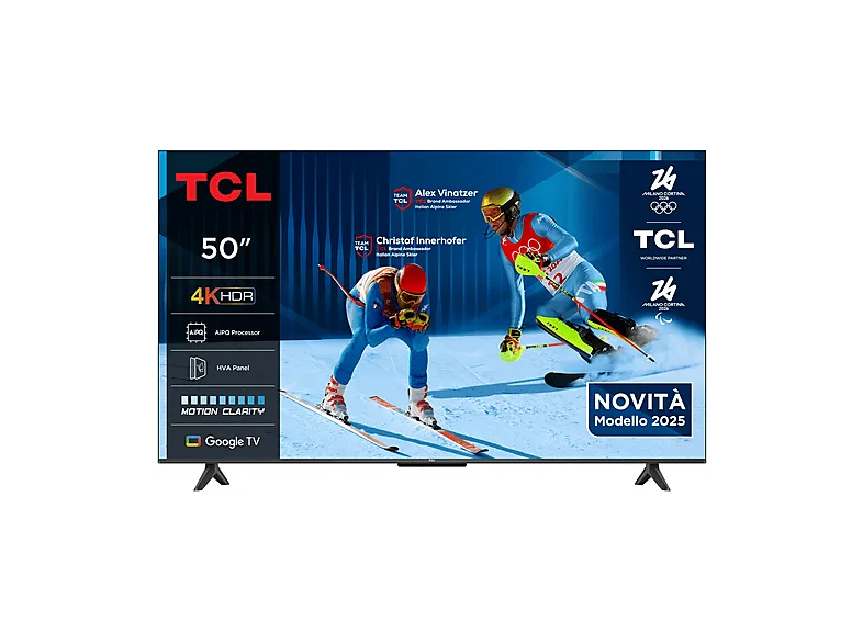 TCL 50P6K 4K Ultra HD Smart TV 50" (Nero)