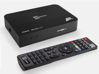 TELE System 58010100 TS9019HEVC Decoder Satellitare tivu'sat DVB-S2 Full HD 1080p Smartcard Inclusa colore Nero