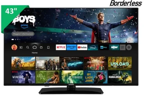 Telefunken TE43759S48U4P Black Smart TV 43" (Nero)