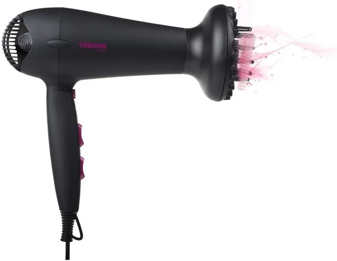 Tristar Asciugacapelli Ionico 2000W 2 Velocita' Nero