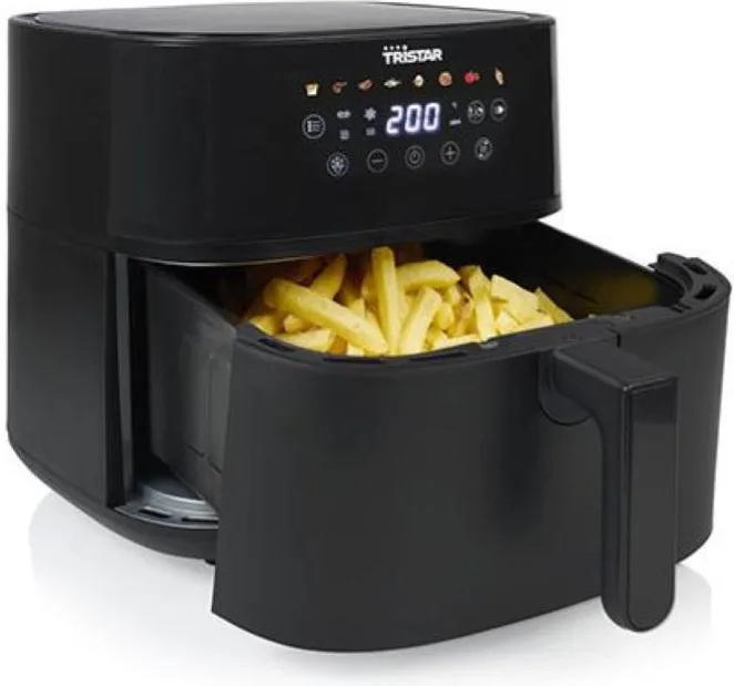 Tristar FR-9071 Aerofryer Dig Friggitrice ad Aria 8 Litri 2000 W (Nero)
