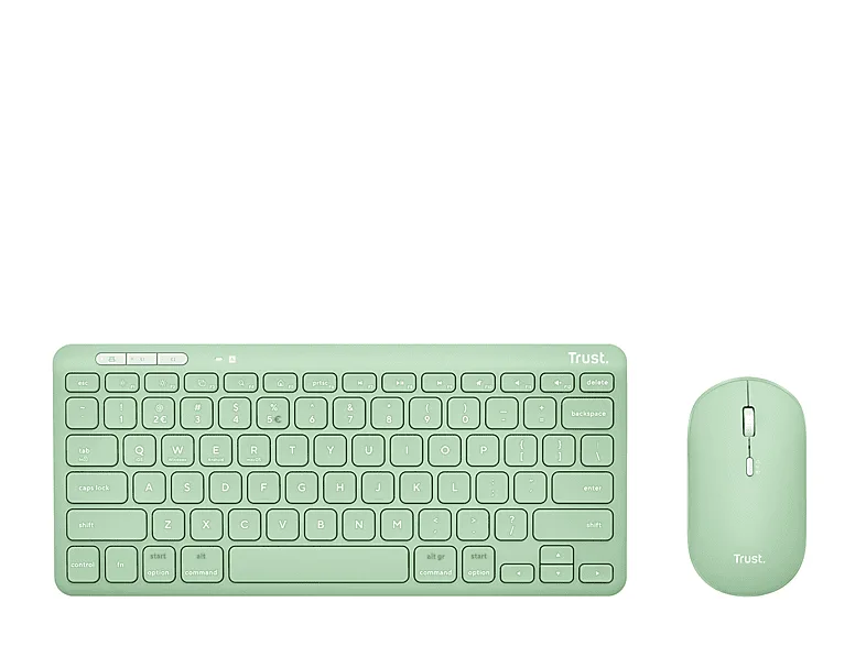 Trust Lyra tastiera Mouse incluso Universale RF senza fili + Bluetooth QWERTY Italiano Verde