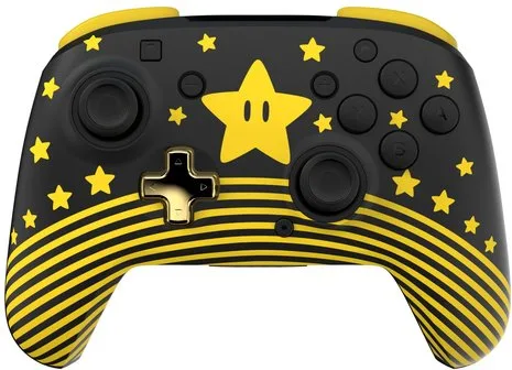 Turtle Beach Rematch Super Mario Star Controller da gaming wireless per Nintendo Switch. Funziona anche con Nintendo Switch 2 - Pulsante C non disponibile.