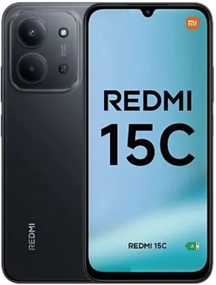 Xiaomi Redmi 15C Smartphone 4GB RAM 256GB 6.9'' 120Hz MediaTek Helio G81-Ultra 50MP 6000mAh 4G NFC colore Nero