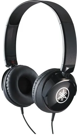 Yamaha HPH-50B Cuffia compatta con filo suono di livello professionale, Nero