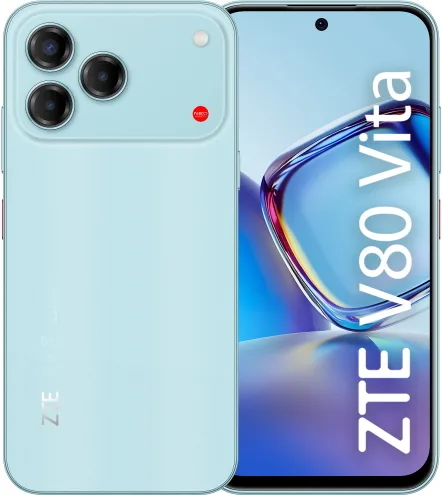 ZTE V80 Vita smartphone 4G V80VITA256CYN 4GB RAM 256GB display 6,75'' 120Hz tripla fotocamera 50MP batteria 5000mAh Android 16 turchese